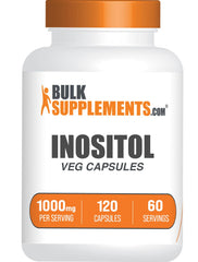 BulkSupplements frasco frontal mostrando 120 cápsulas y etiqueta clara