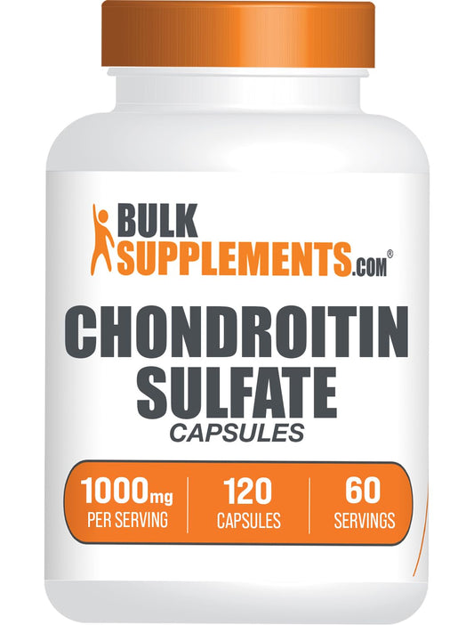BulkSupplements frasco frontal mostrando 120 cápsulas y claridad de dosis