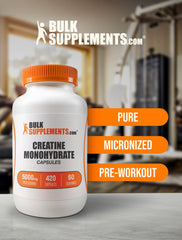 BulkSupplements cápsula en comparación con moneda para escala clara
