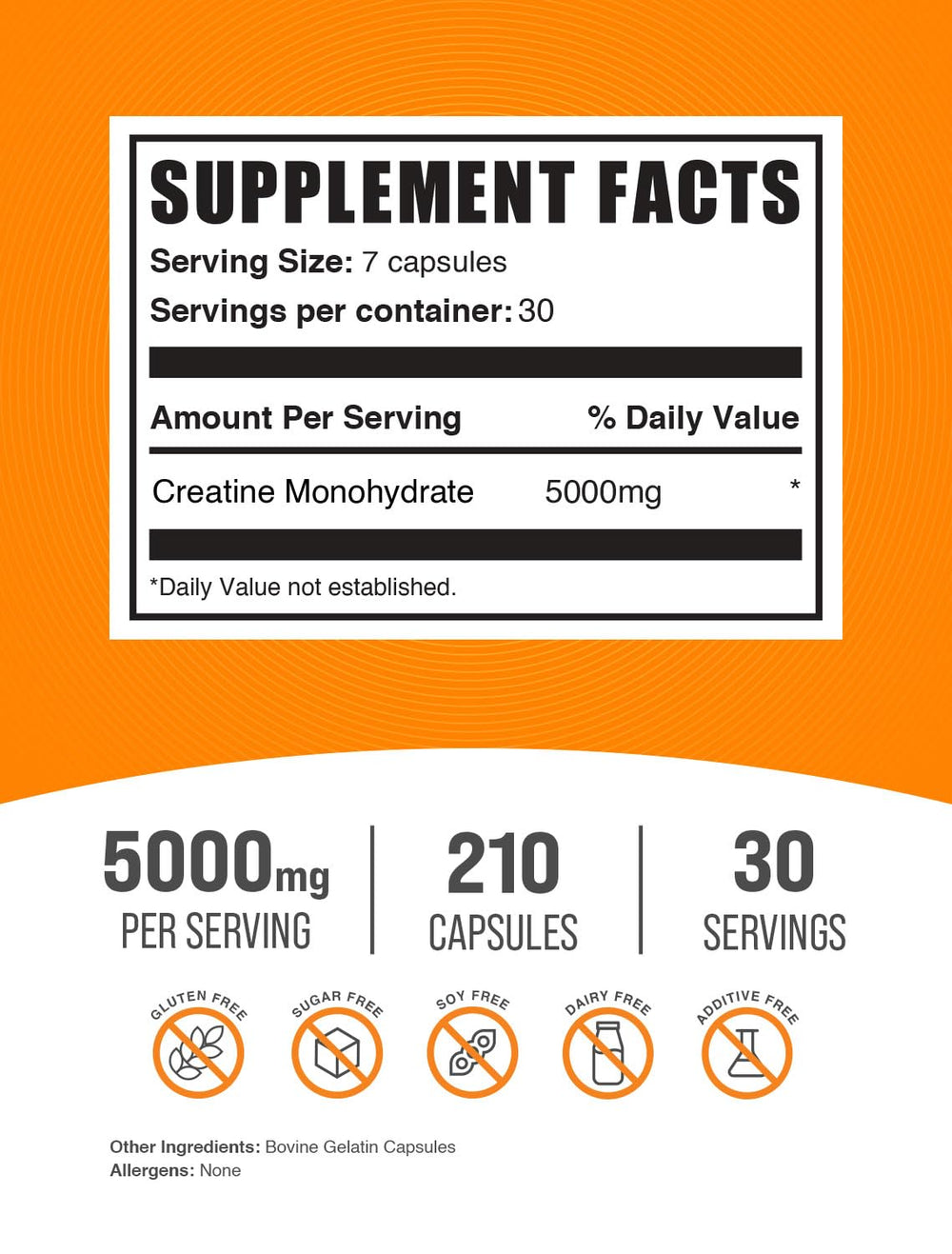 BulkSupplements primer plano de cápsulas resaltando pureza y textura