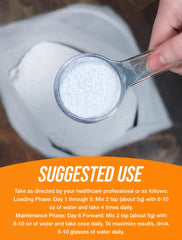 BulkSupplements cucharilla con 5 g de creatina, dosificación precisa