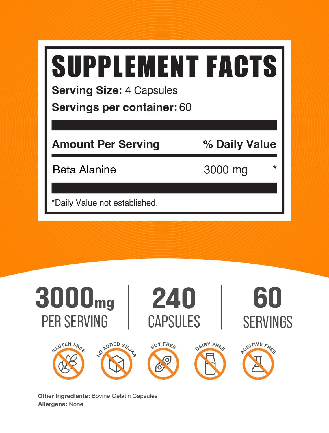BulkSupplements primer plano de una cápsula mostrando textura y tamaño, dosificación precisa