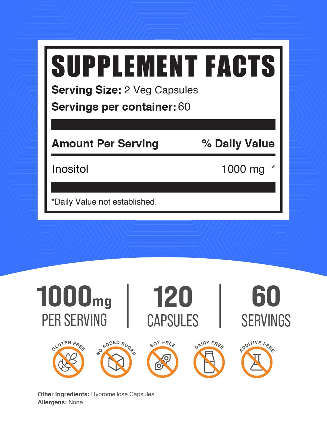 BulkSupplements frasco abierto con cápsulas visibles para fácil uso