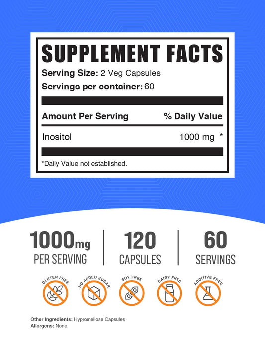 BulkSupplements frasco abierto con cápsulas visibles para fácil uso