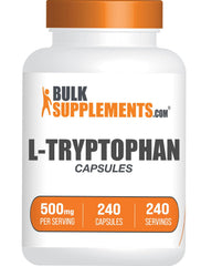 BulkSupplements frasco frontal del producto mostrando 240 cápsulas y marca