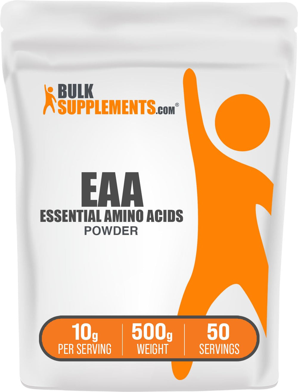 BulkSupplements envase frontal mostrando etiqueta clara y beneficios