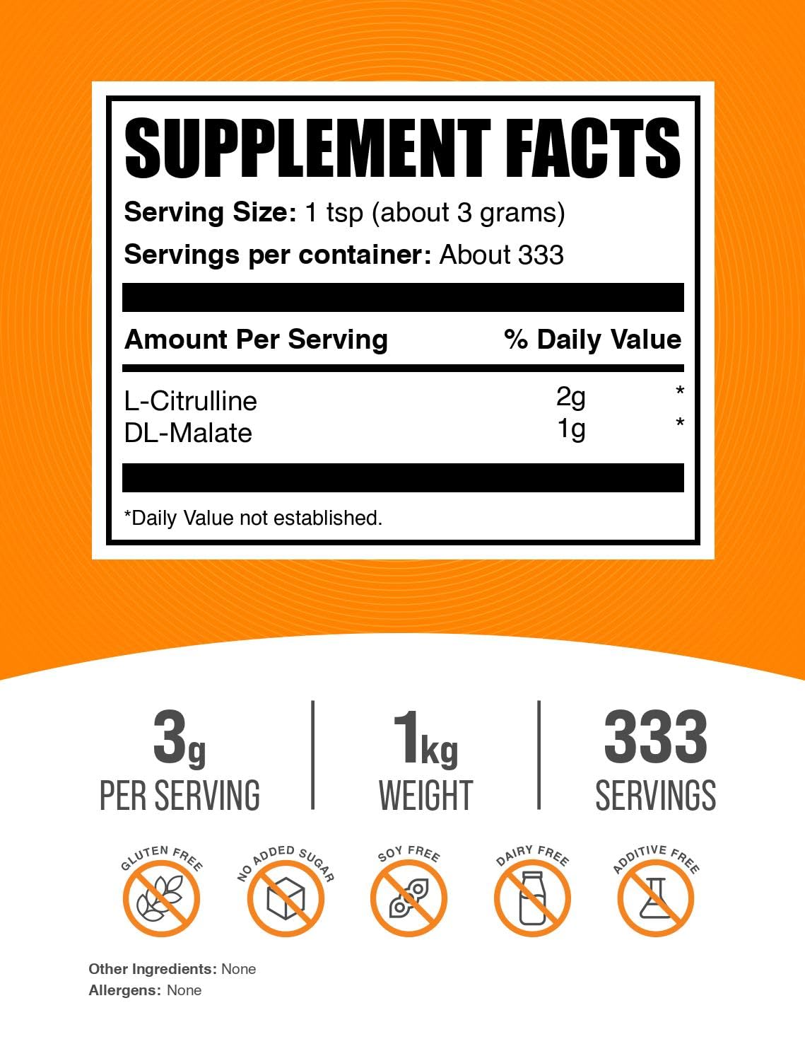 BulkSupplements textura de polvo fino sin sabor que se mezcla fácilmente
