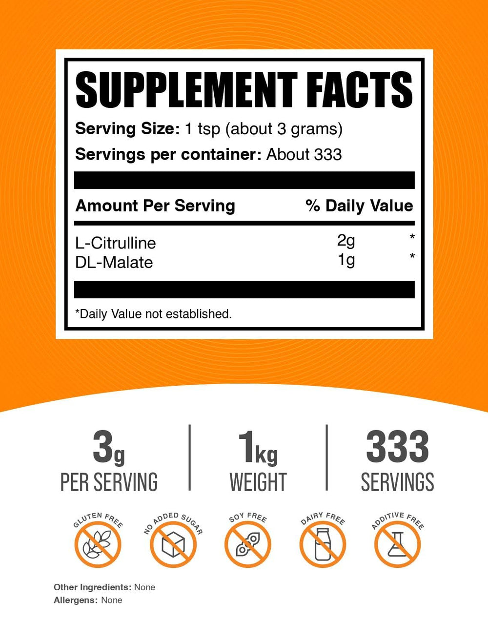 BulkSupplements textura de polvo fino sin sabor que se mezcla fácilmente