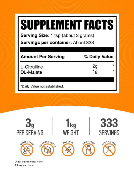BulkSupplements textura de polvo fino sin sabor que se mezcla fácilmente