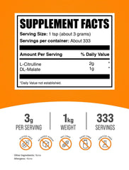 BulkSupplements textura de polvo fino sin sabor que se mezcla fácilmente