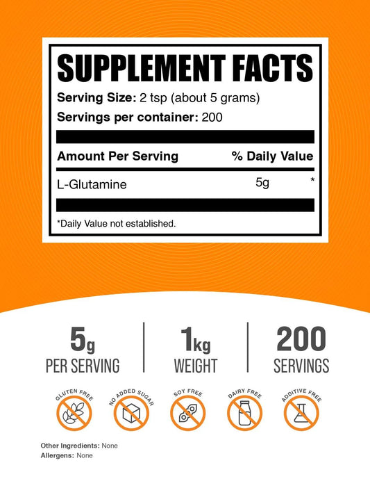 BulkSupplements polvo fino en primer plano, beneficio mezcla uniforme