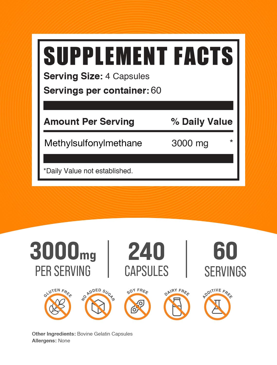 BulkSupplements primer plano de cápsulas destacando pureza y textura