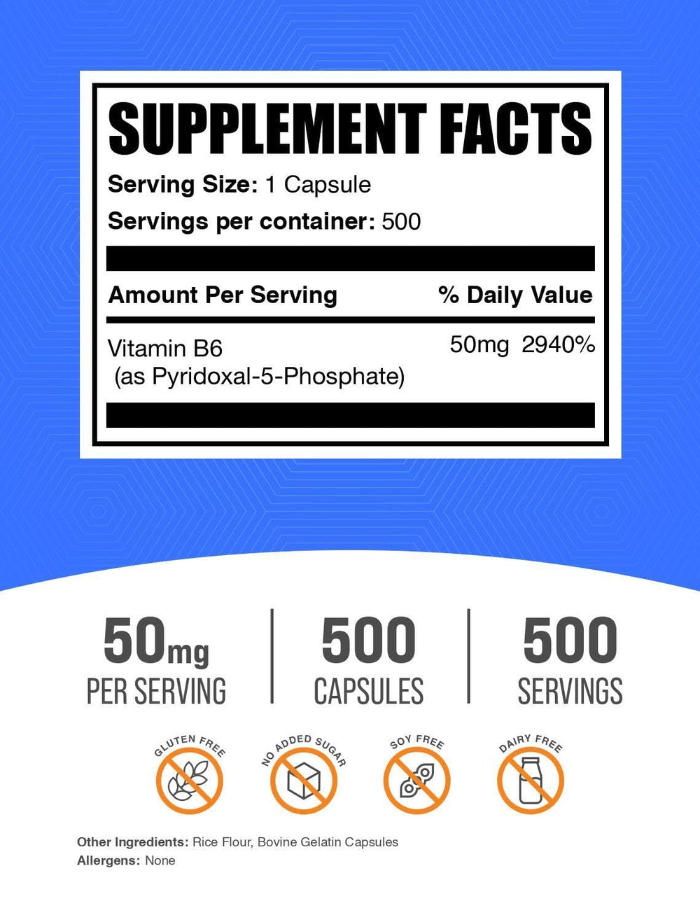 BulkSupplements cápsula en mano para comparar tamaño y facilitar la toma diaria