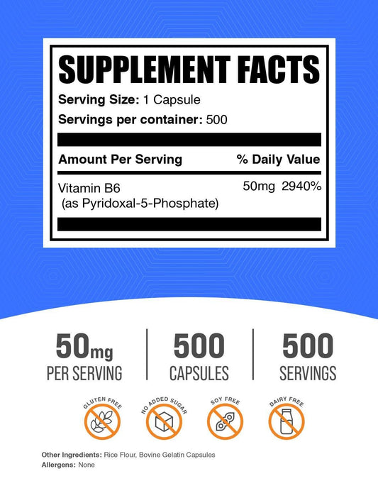 BulkSupplements cápsula en mano para comparar tamaño y facilitar la toma diaria
