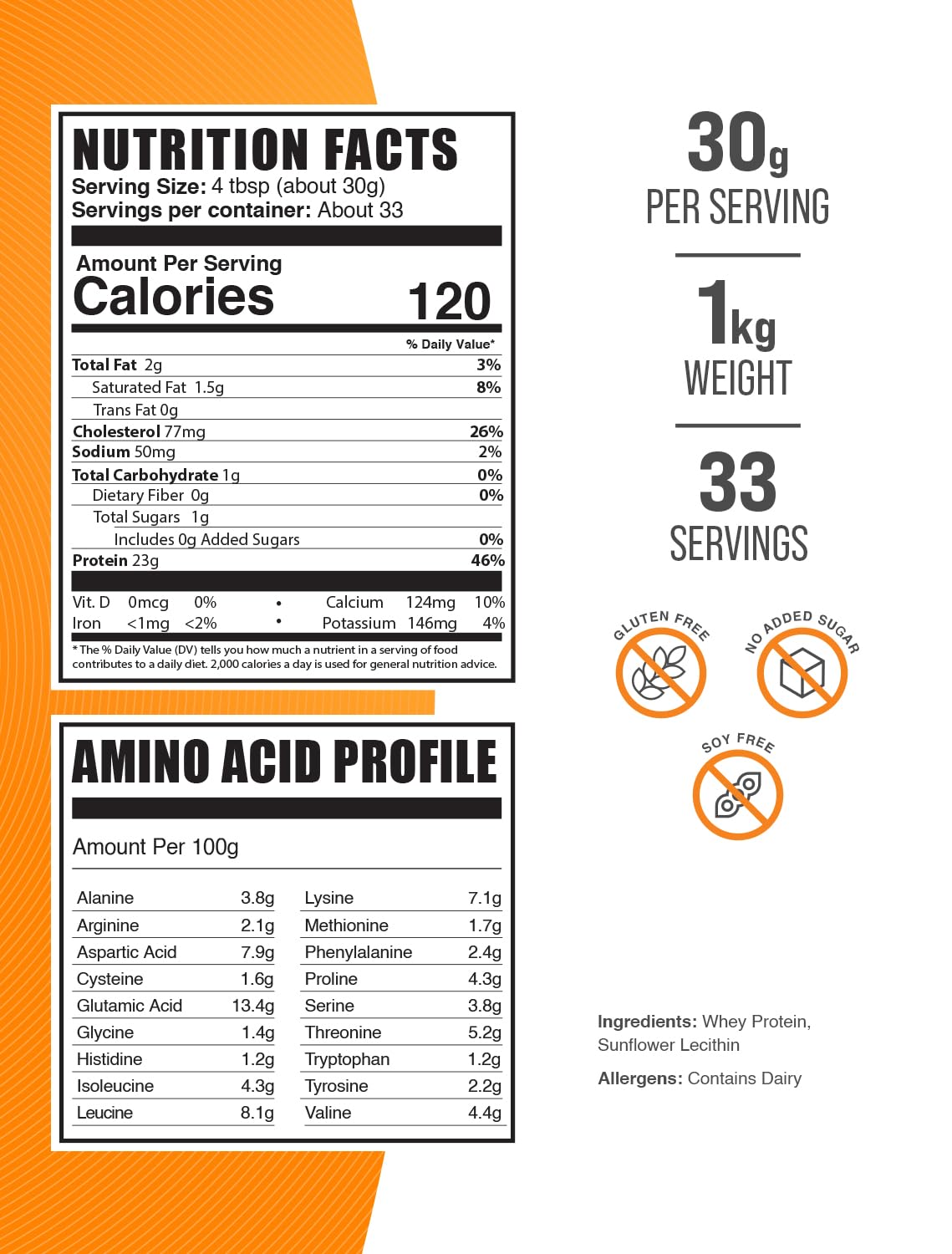 BulkSupplements polvo de whey concentrado, textura fina que facilita mezcla sin grumos