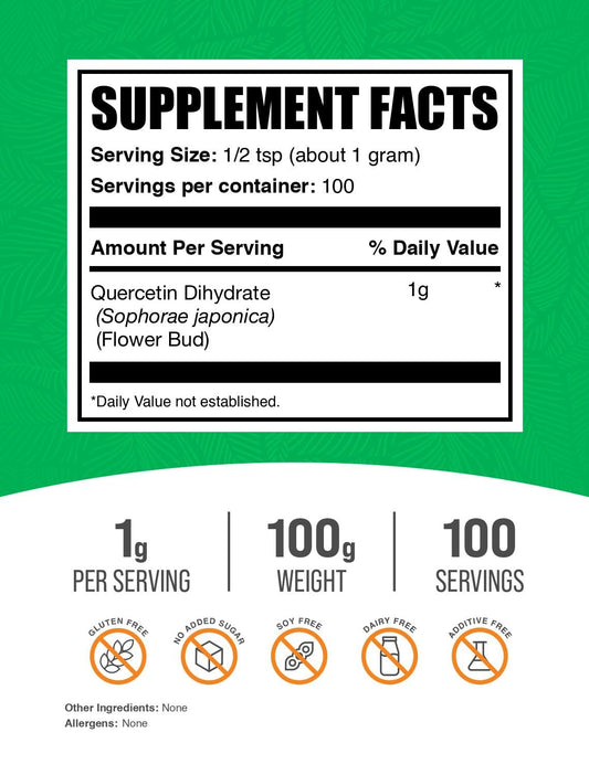 BulkSupplements primer plano de la textura del polvo para mezcla fácil