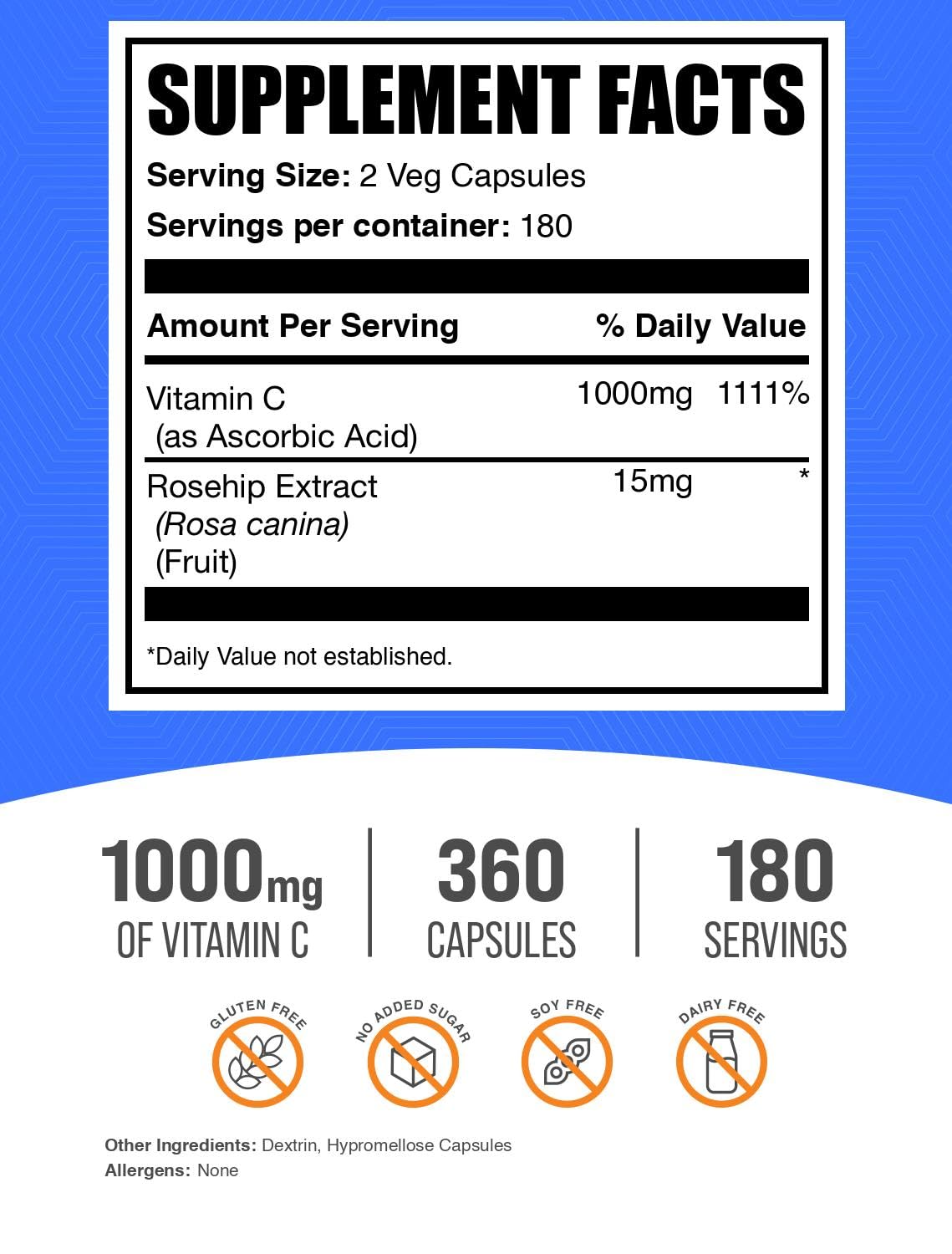 Detalle de la textura de la cápsula BulkSupplements, fácil de tragar y vegana