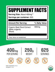 BulkSupplements textura del polvo de remolacha en primer plano, aspecto fino y puro