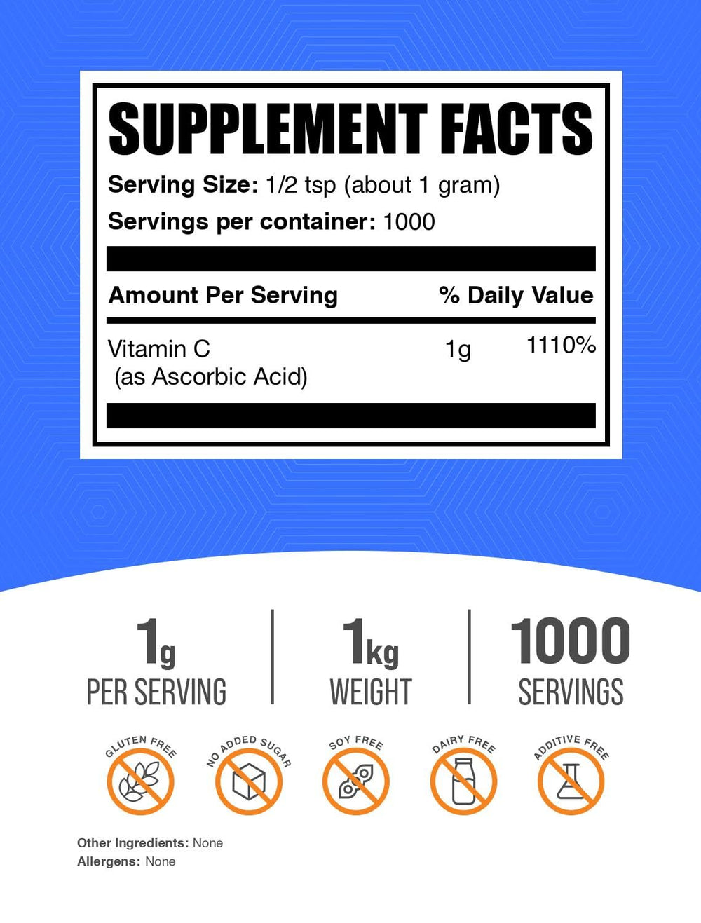 BulkSupplements detalle de la textura fina del polvo que facilita disolución