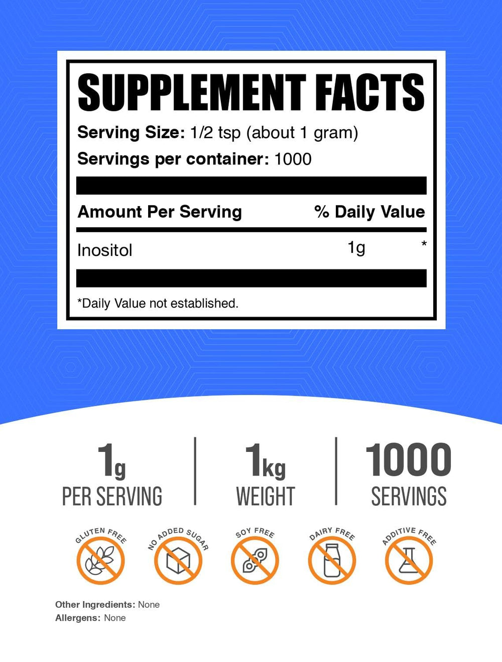 BulkSupplements detalle de textura del polvo fino fácil de disolver para mezclas