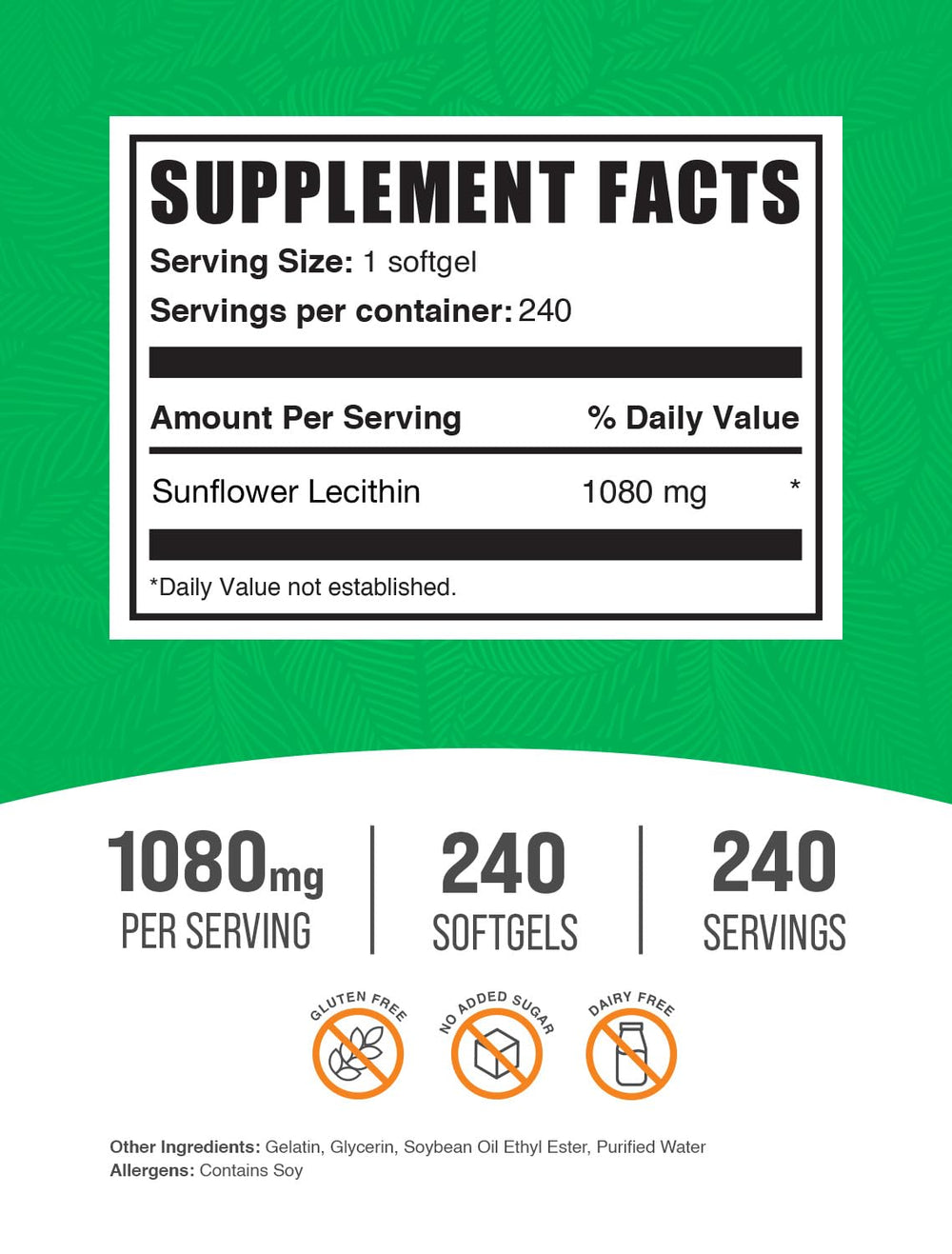 BulkSupplements detalle de textura de softgel mostrando forma y pureza