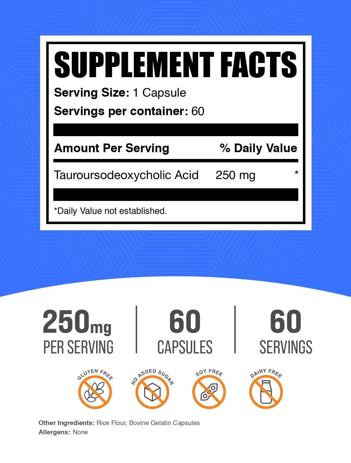 BulkSupplements primer plano de cápsula para apreciar textura y tamaño