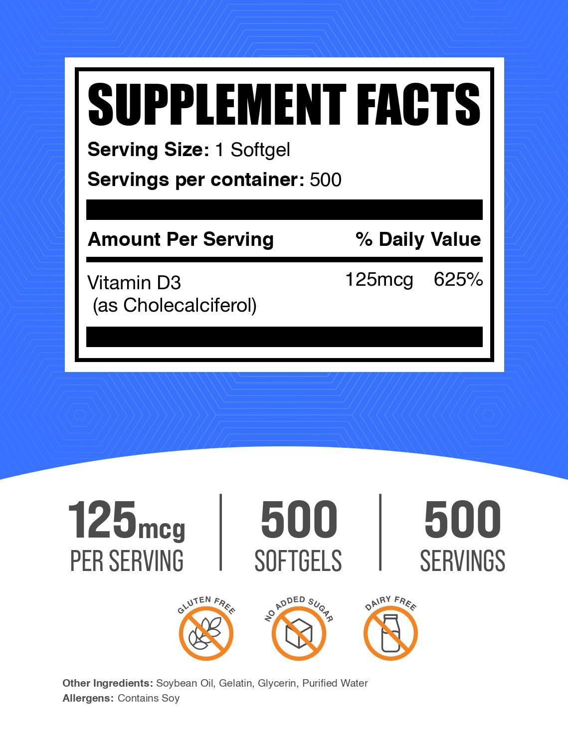 BulkSupplements detalle de softgel mostrando textura y tamaño para fácil deglución