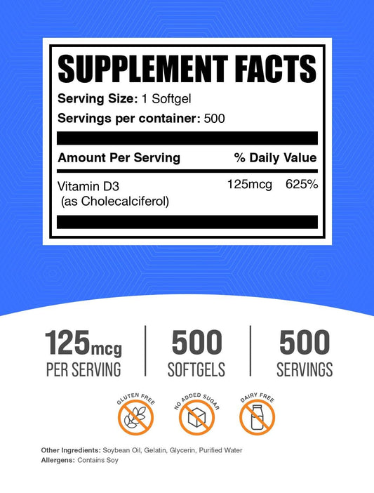 BulkSupplements detalle de softgel mostrando textura y tamaño para fácil deglución