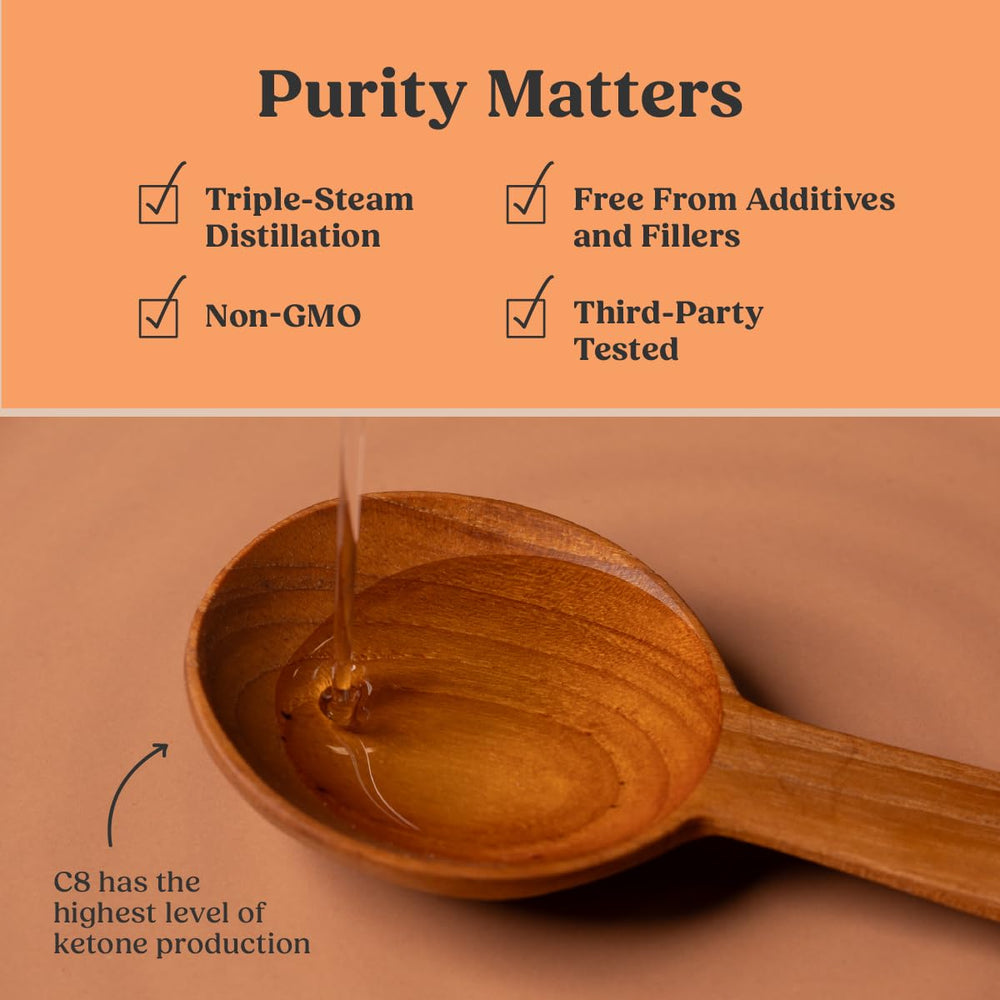 Bulletproof Brain Octane bottle with smoothie illustrates keto-friendly pairing.