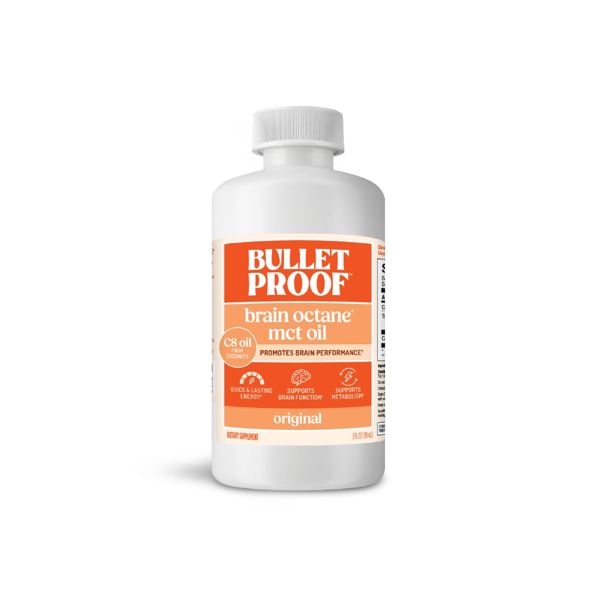 Bulletproof botella frente con diseño y ventaja portátil