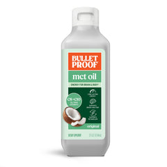 Bulletproof botella frontal 32 oz mostrando presentación y pureza
