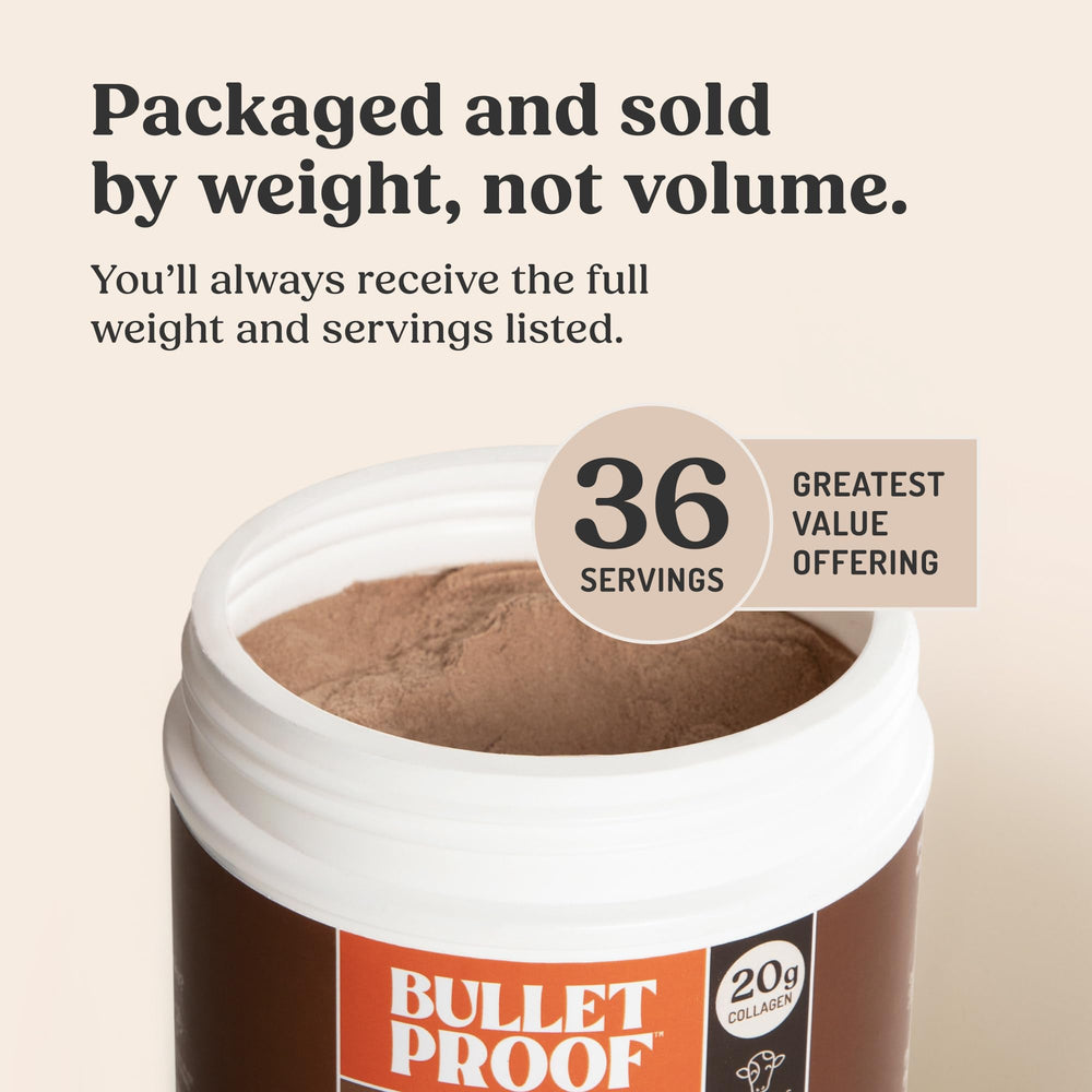 Bulletproof comparación de tamaño del envase para valor y durabilidad