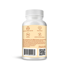Bulletproof etiqueta con información nutricional legible y transparencia