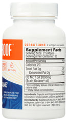 Bulletproof etiqueta nutricional y lista de ingredientes para confianza en calidad