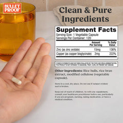Bulletproof etiqueta primer plano lista de ingredientes y beneficios claros