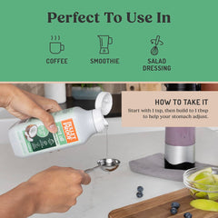 Bulletproof botella junto a objeto de referencia para escala y tamaño