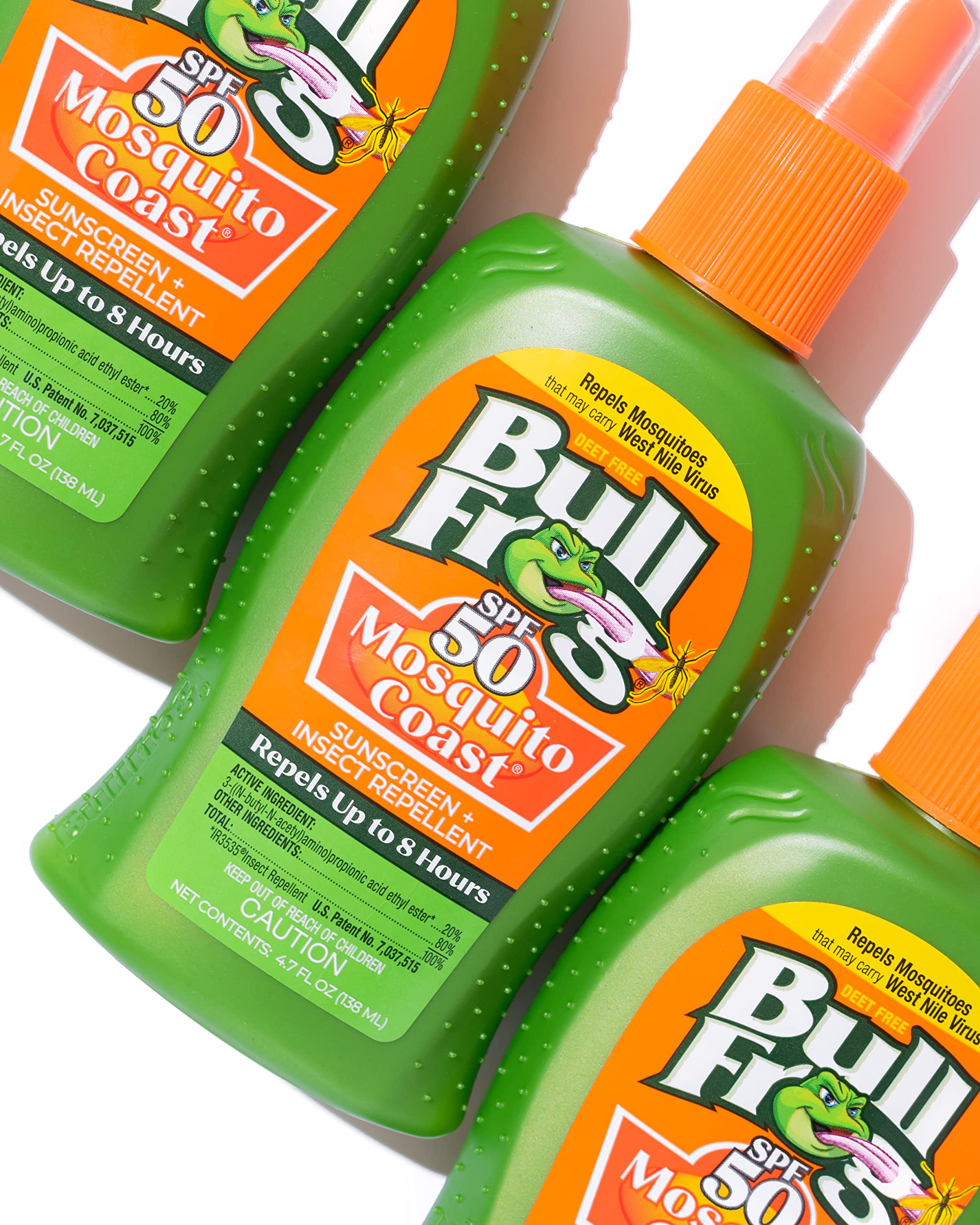 Bullfrog comparación de tamaño en mano para transporte cómodo