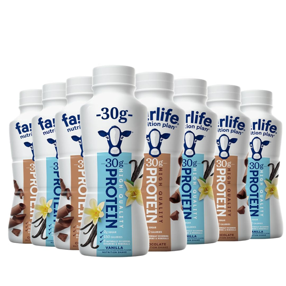 Bundariety pack frontal con botellas chocolate y vainilla, fácil de llevar