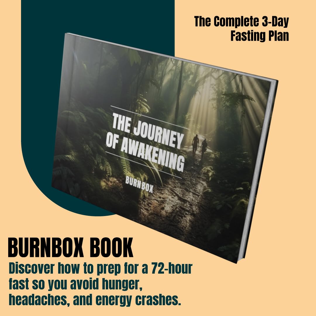 BURNBOX kit completo sobre una mesa para comparar tamaño real