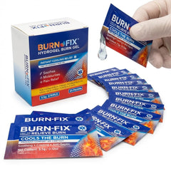 BurnFIX en botiquín de primeros auxilios, solución lista para emergencias