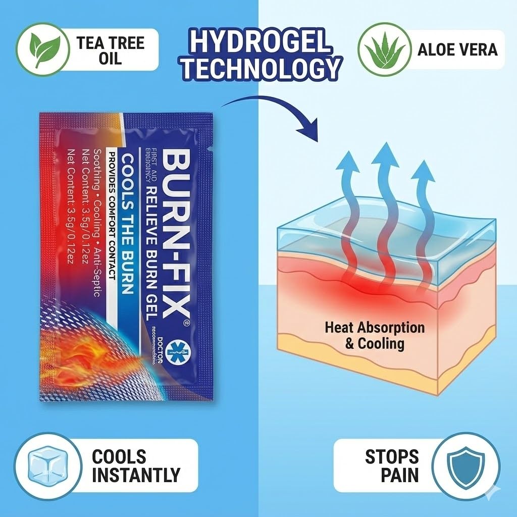 BurnFIX contenido distribuido mostrando todos los 25 componentes organizados