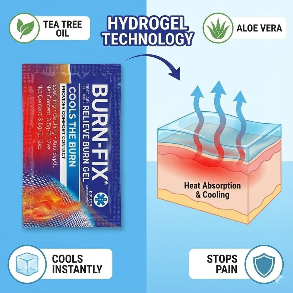 BurnFIX contenido distribuido mostrando todos los 25 componentes organizados
