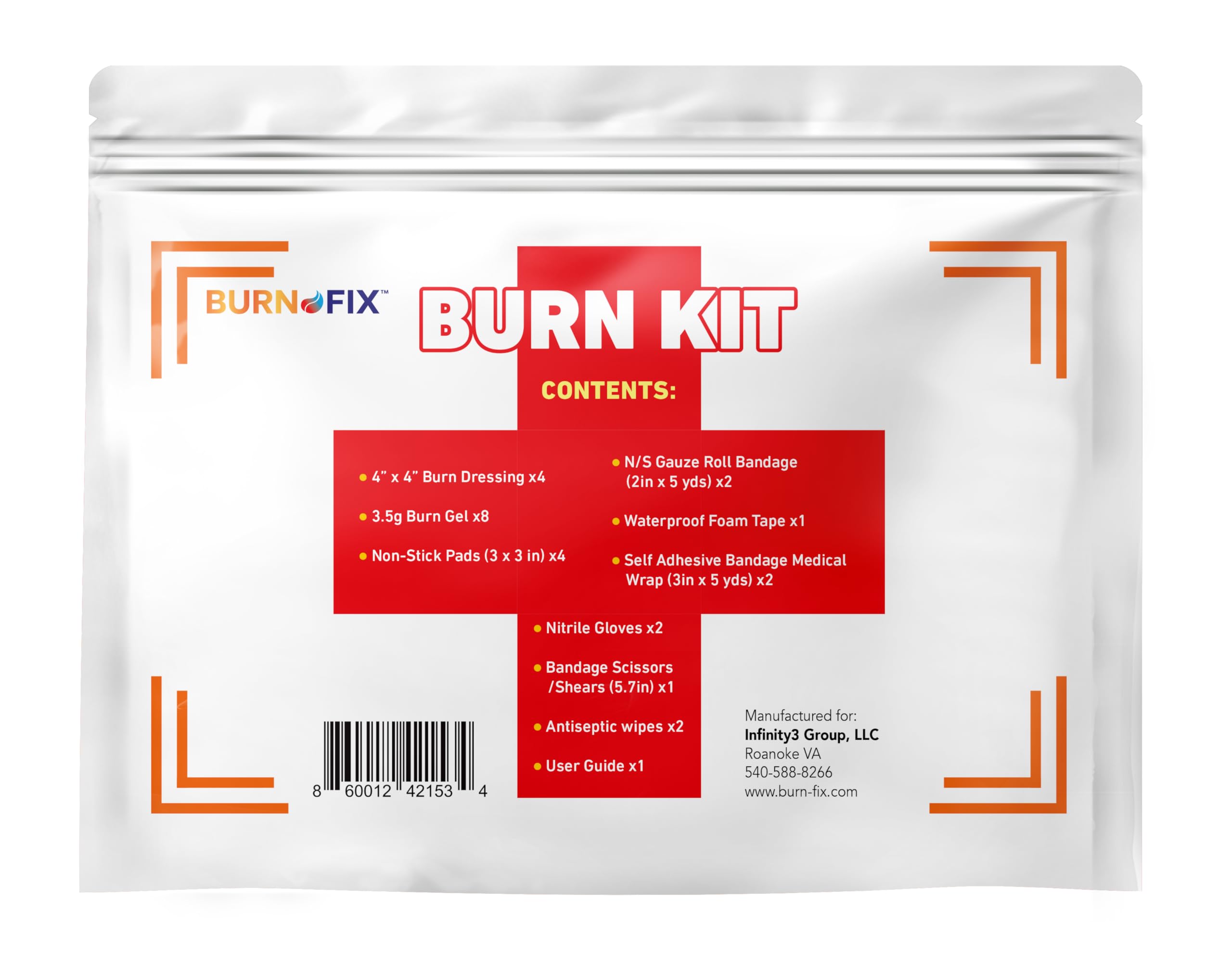 BurnFIX aplicación de apósito en la mano demostrando alivio y protección