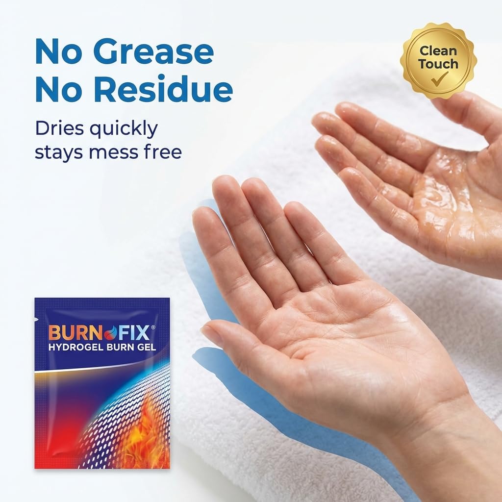 Paquete de 25 sobres BurnFIX, cantidad adecuada para varios usos