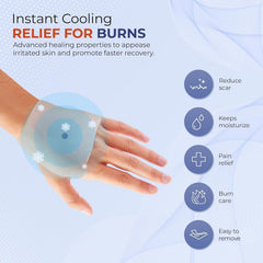 BurnFIX tijeras, guantes y toallitas esterilizadas para tratamiento seguro