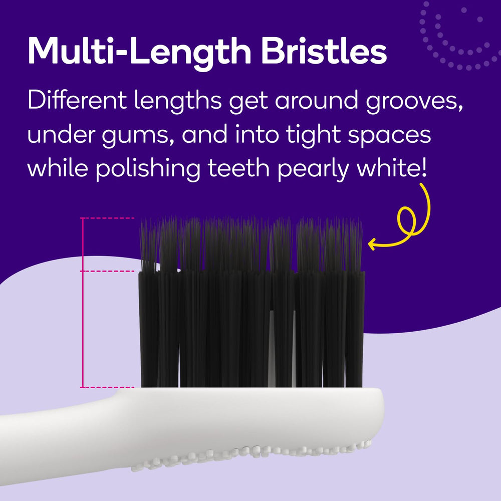 Burst textura de puntas afinadas, pulido y alcance interdental