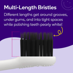 Burst textura de puntas afinadas, pulido y alcance interdental