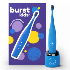 Burst cepillo infantil frontal mostrando diseño y agarre seguro