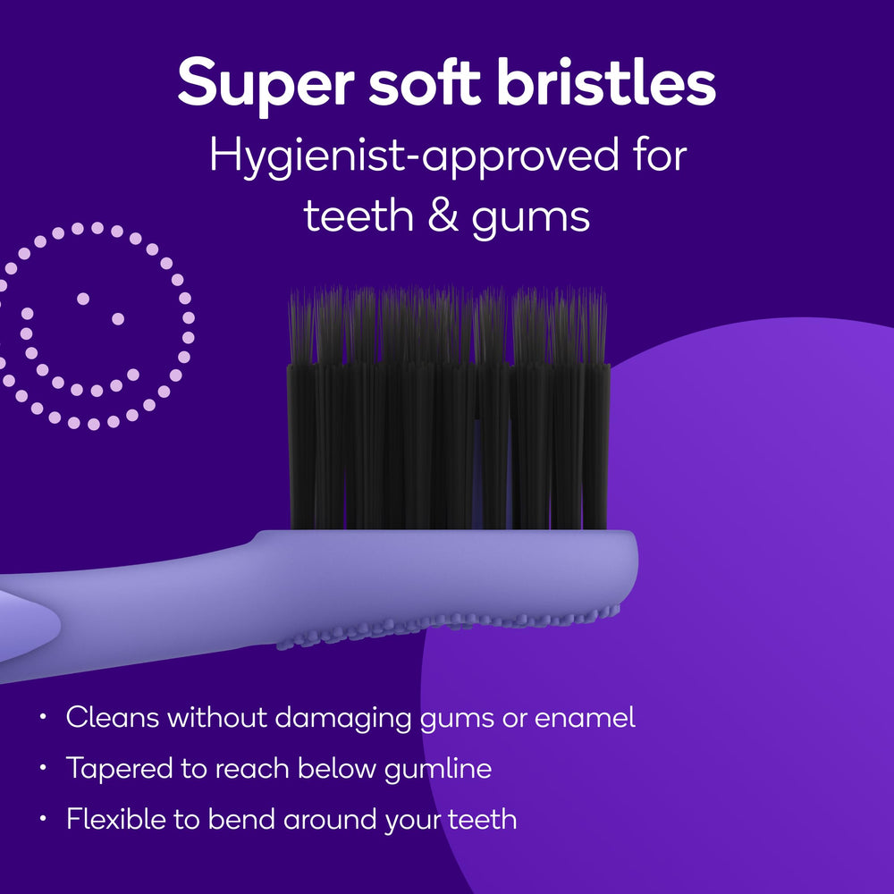 BURST detalle de cerdas con corte interdental para mejor acceso