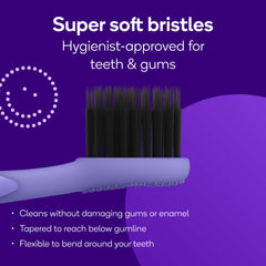 BURST detalle de cerdas con corte interdental para mejor acceso